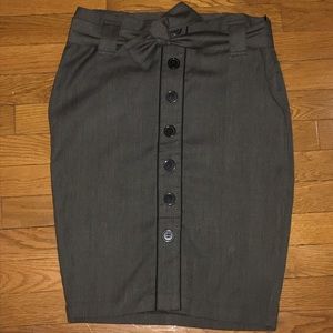 Charlotte Russe Gray Pencil Skirt